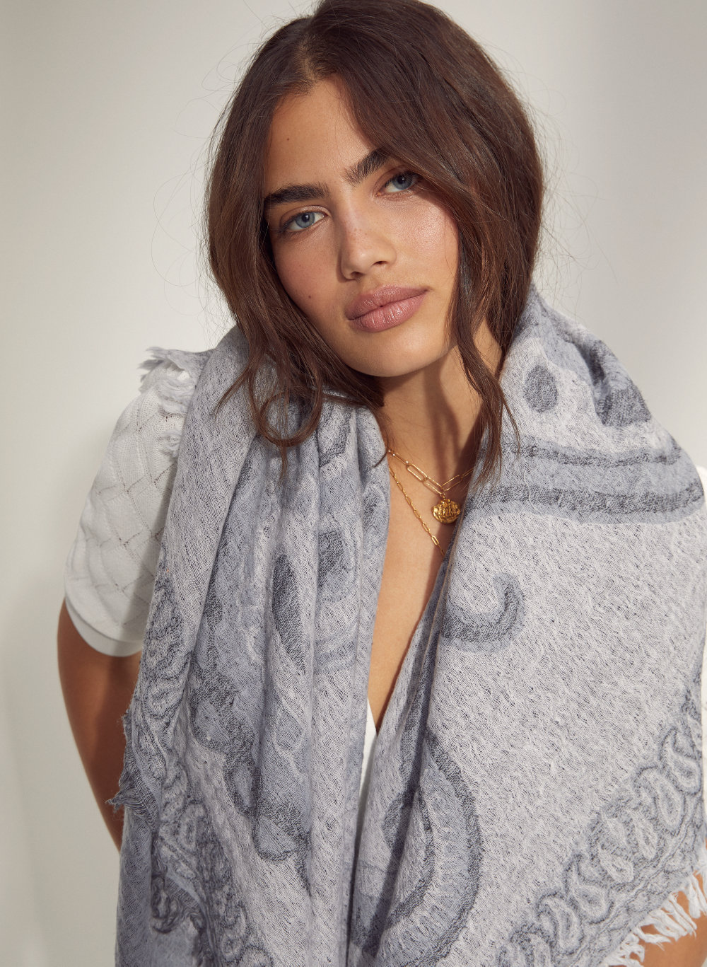 paisley,neckline paisley wool blanket scarf patterned, wool blanket scarf