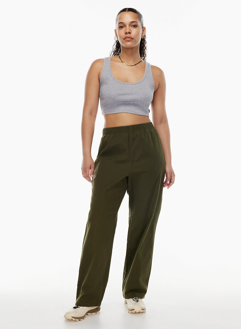 Tna Ribbed Cropped Tank Aritzia Us