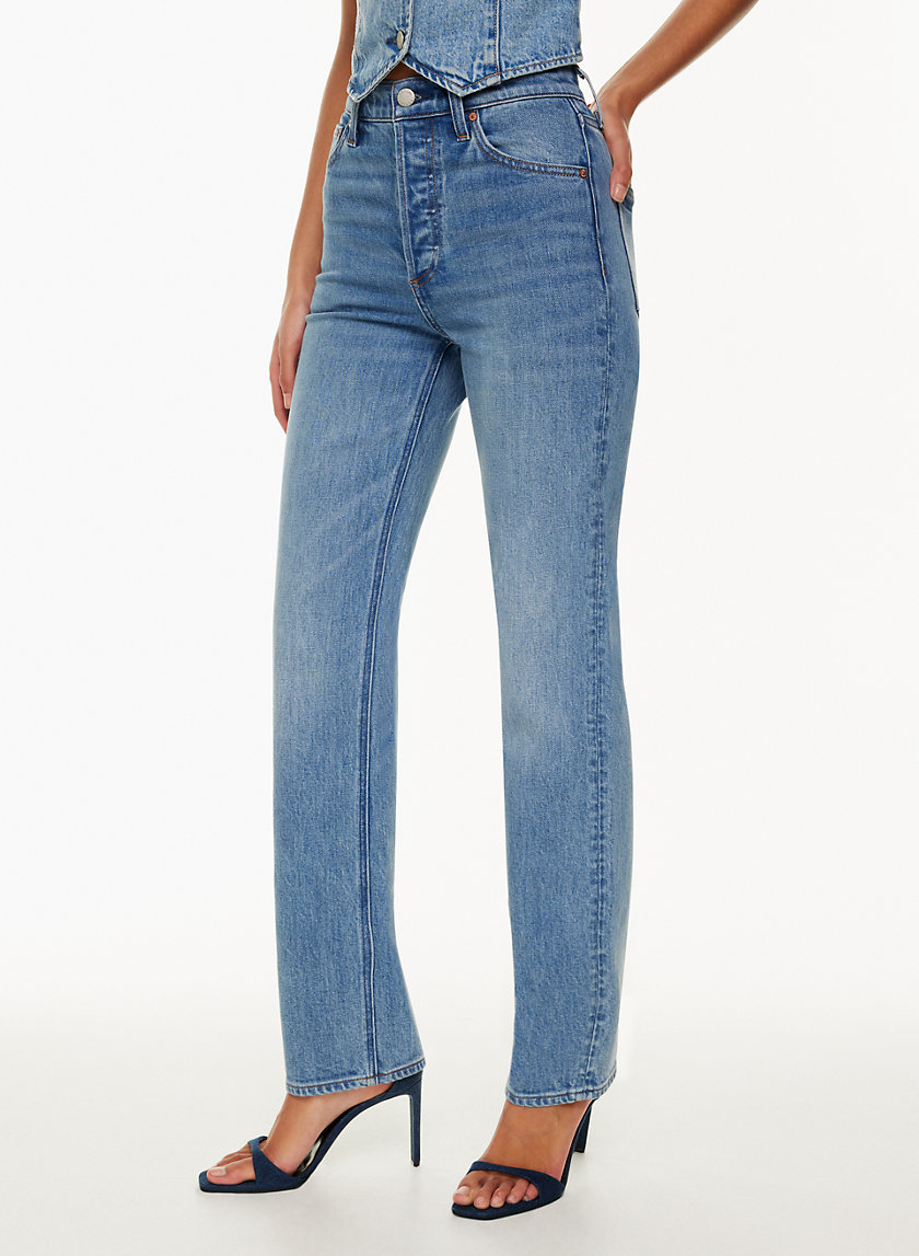 Denim Forum The Arlo Hi Rise Straight Jean Aritzia Us