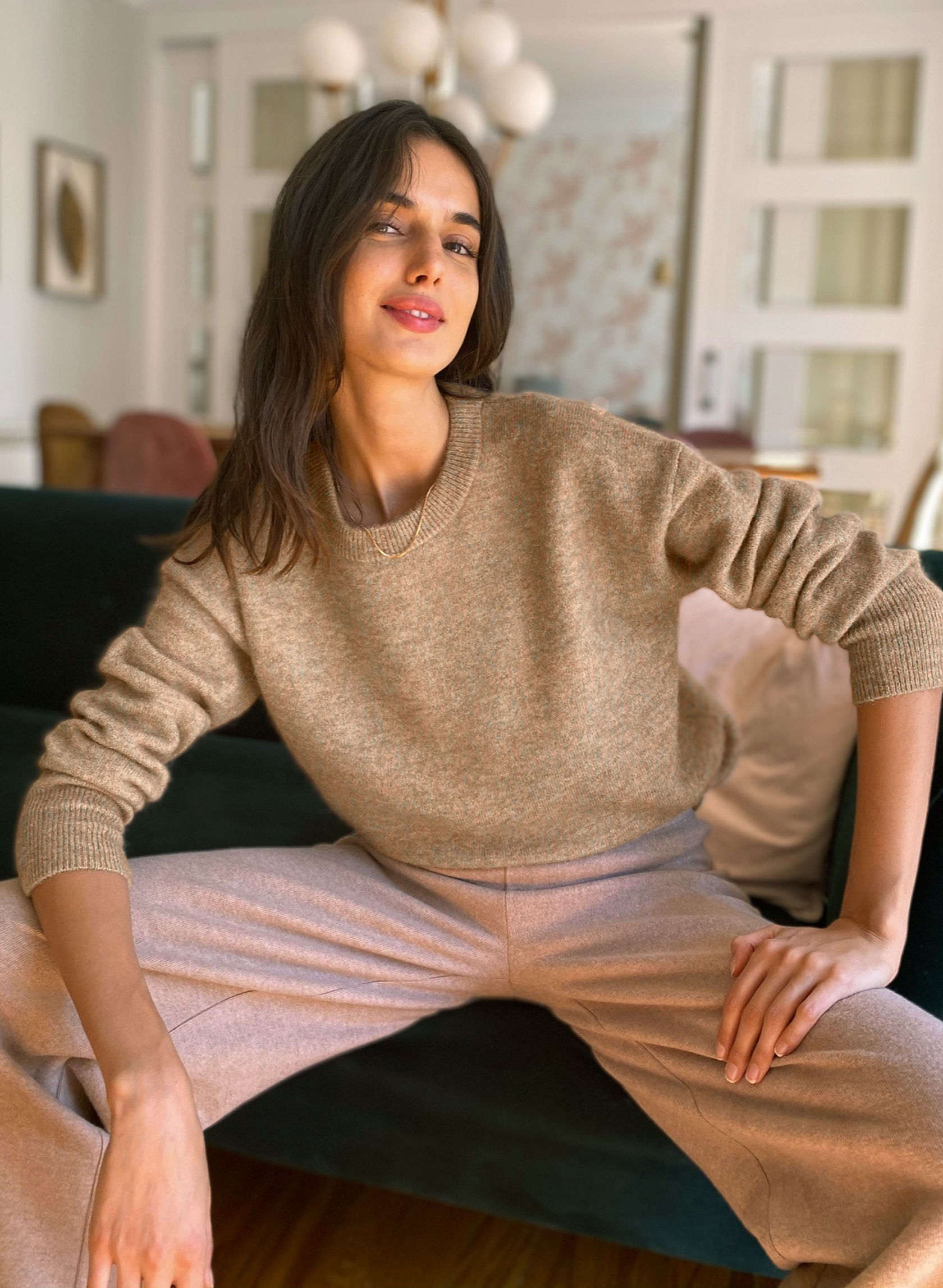slightly oversized sweater