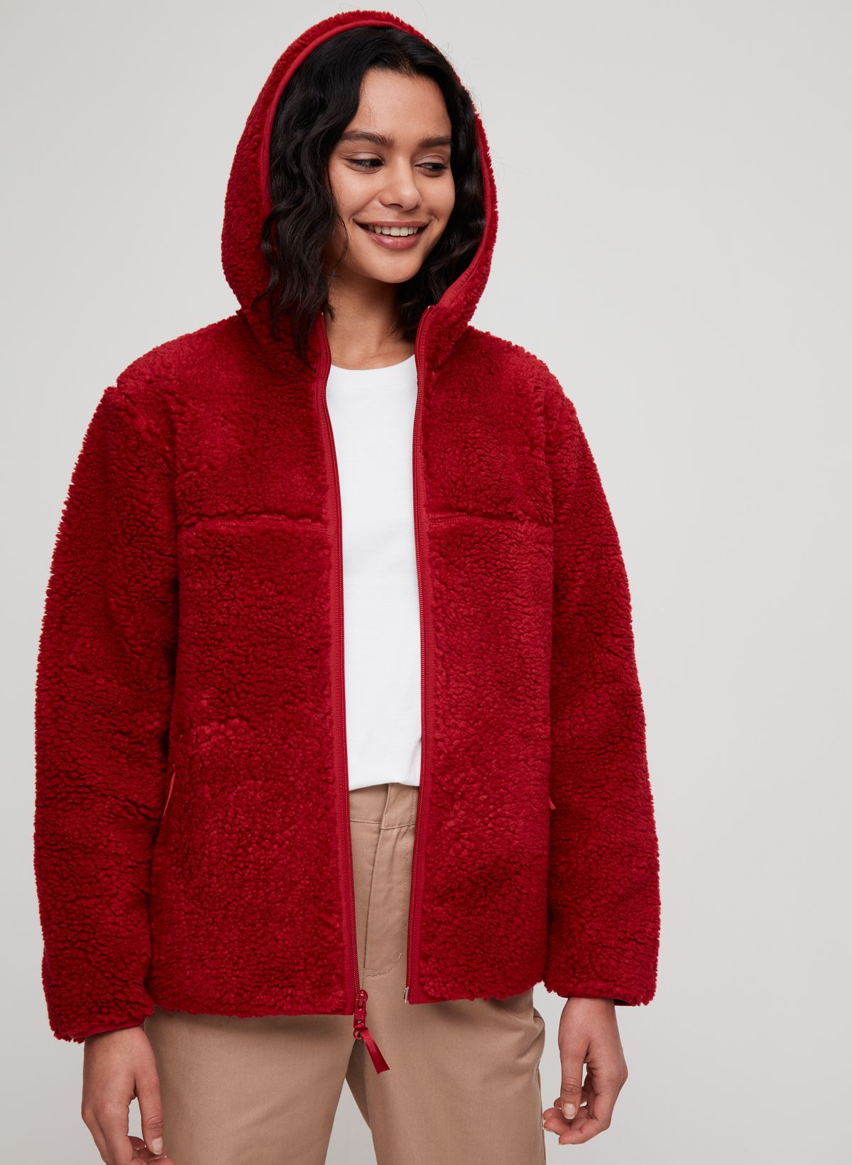 Tna SHERPA FLEECE HOODIE | Aritzia CA