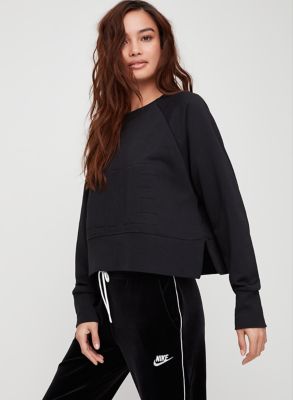 nike quilted sweatshirt