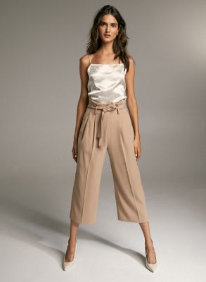 beige culotte pants