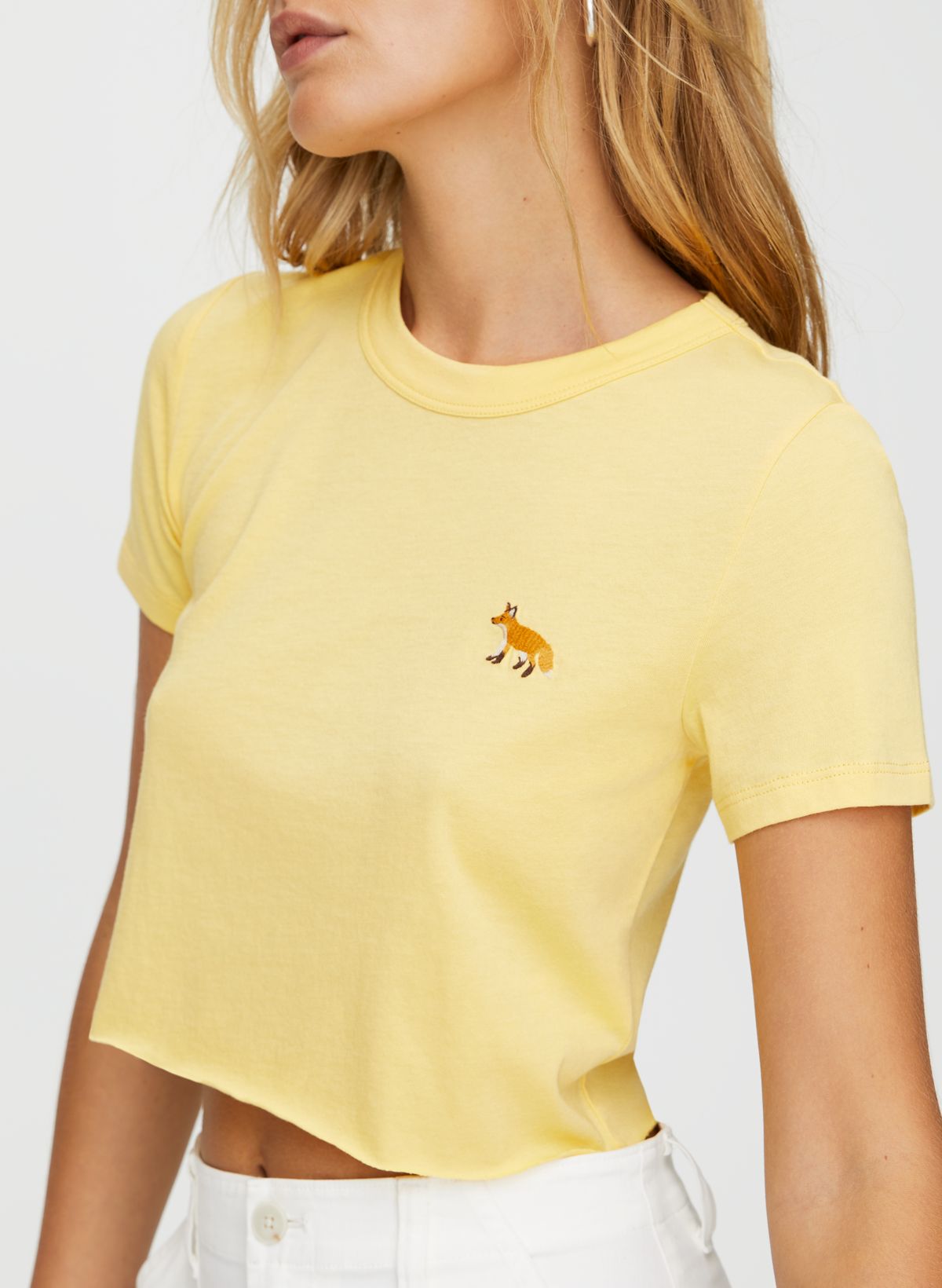 aritzia yellow top