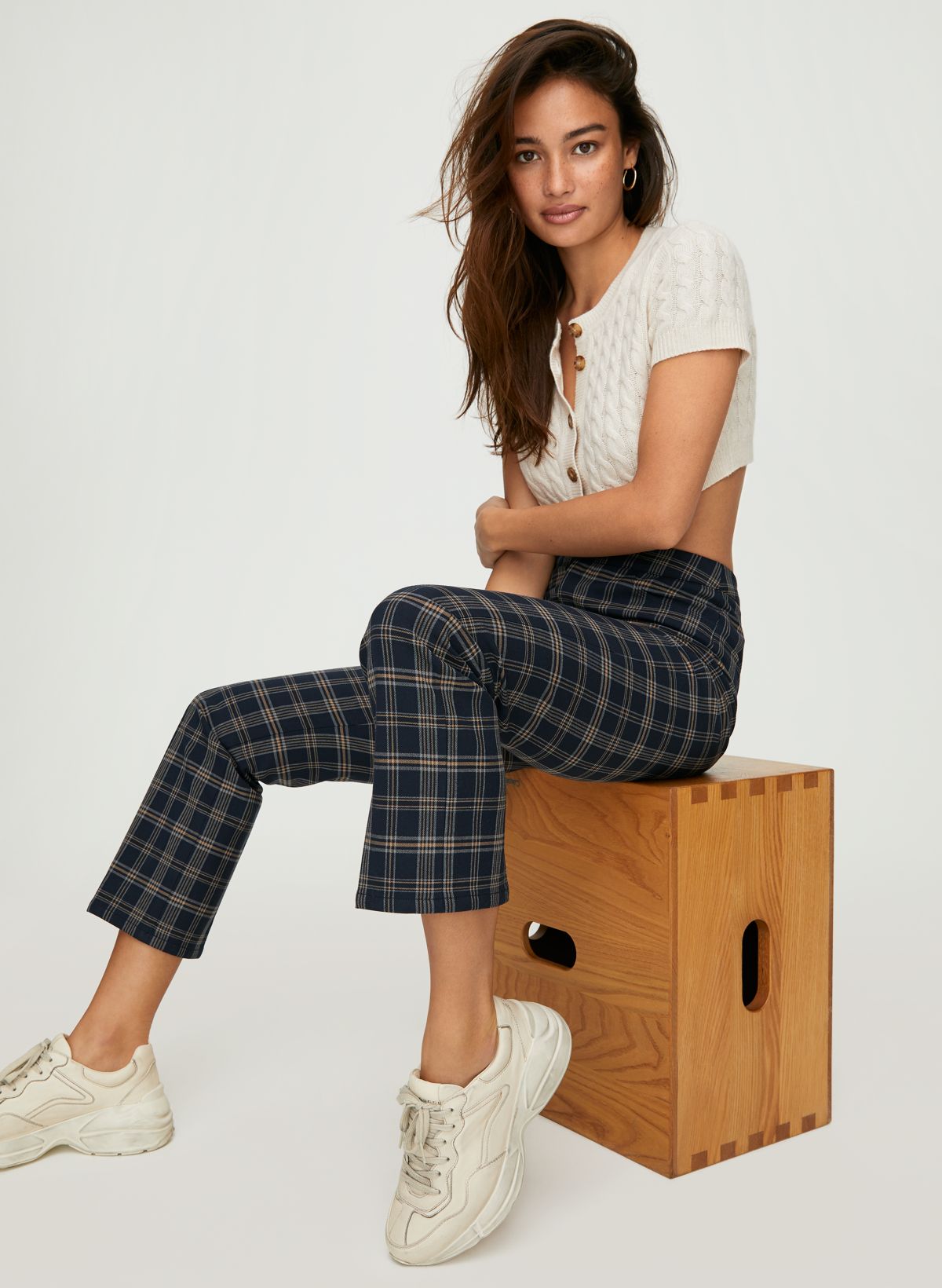 Sunday Best FRESHMAN CHECK PANT | Aritzia CA