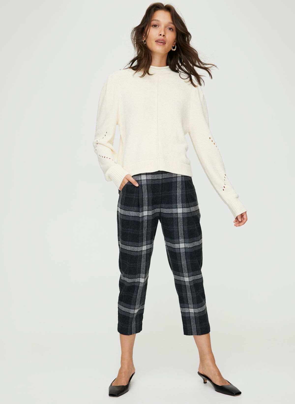 Wilfred Babaton Jimmy Pants - Plaid Aritzia Pants