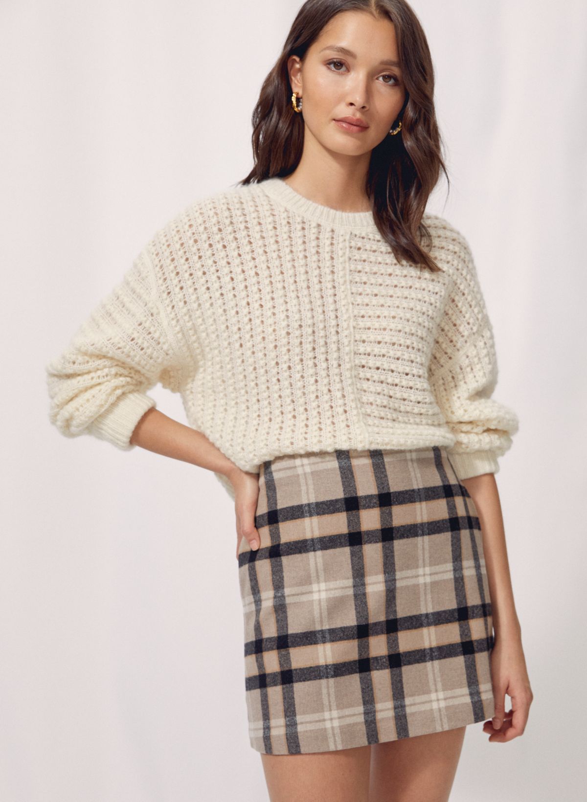 Compact Knit Mini Skirt - Ready to Wear