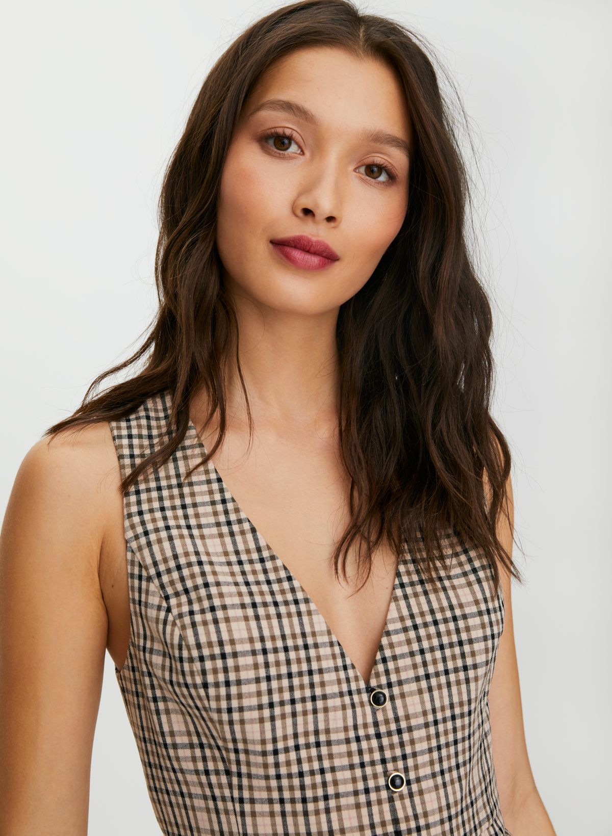 Aritzia plaid outlet dress