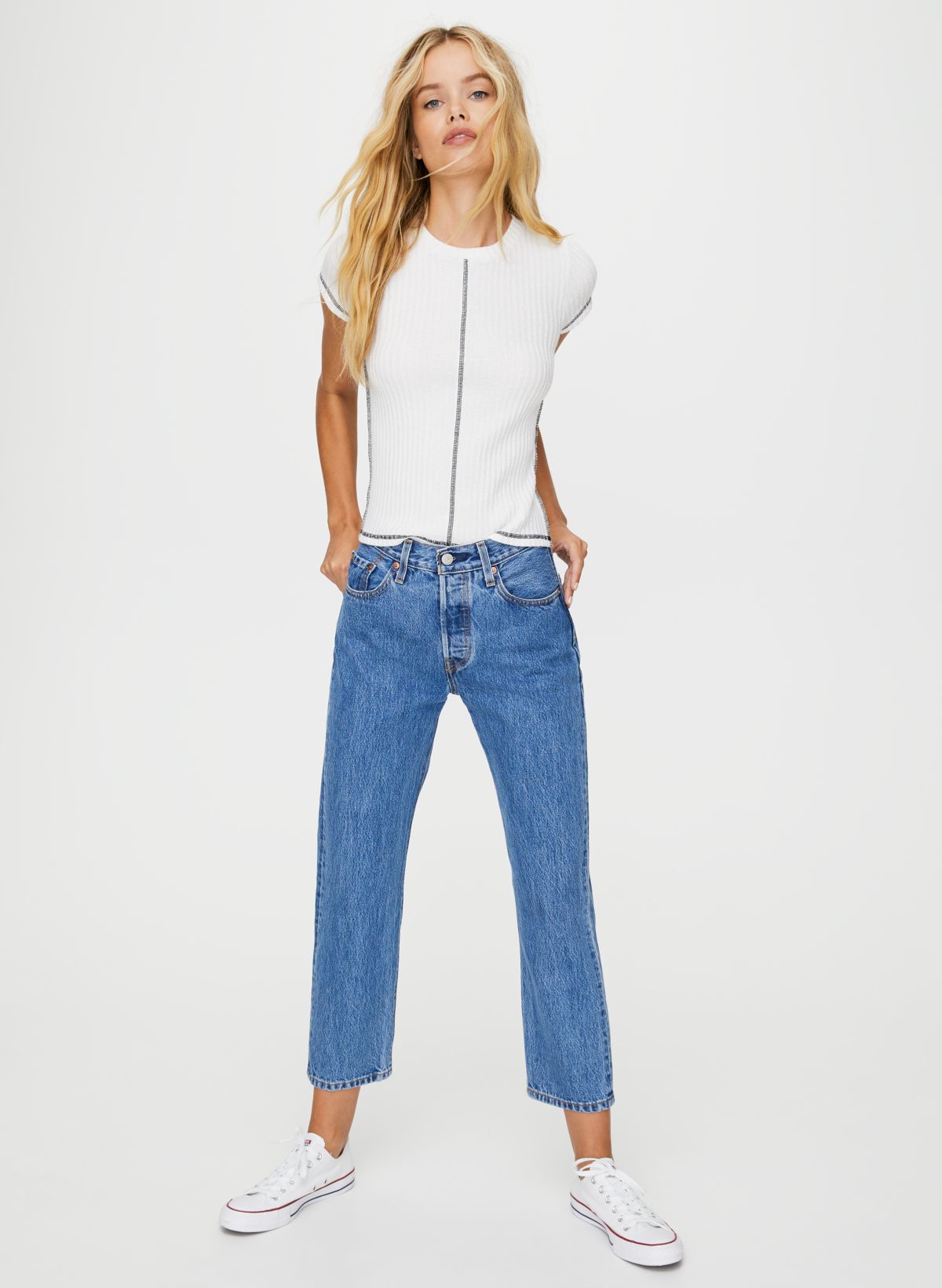 Levi's® 501® Original Cropped Jeans (Plus Size)