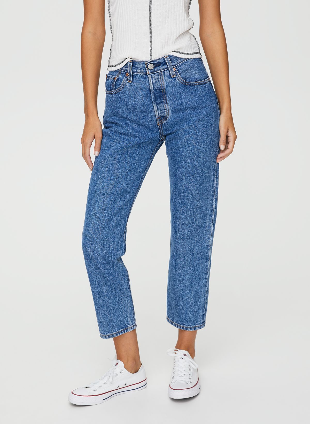 501® Original Cropped Women's Jeans - Medium Wash