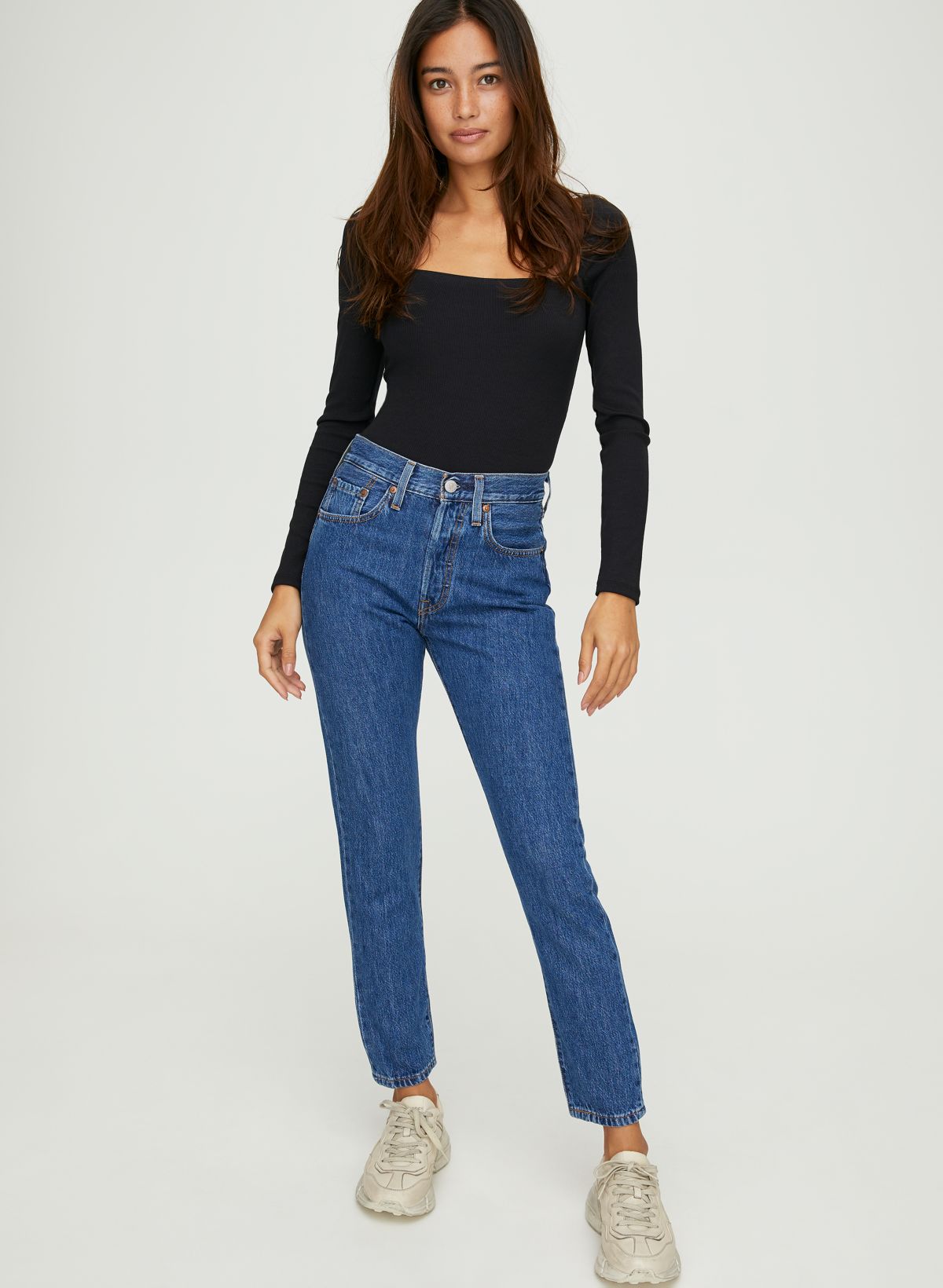 Levi's 501 high hot sale rise skinny jeans