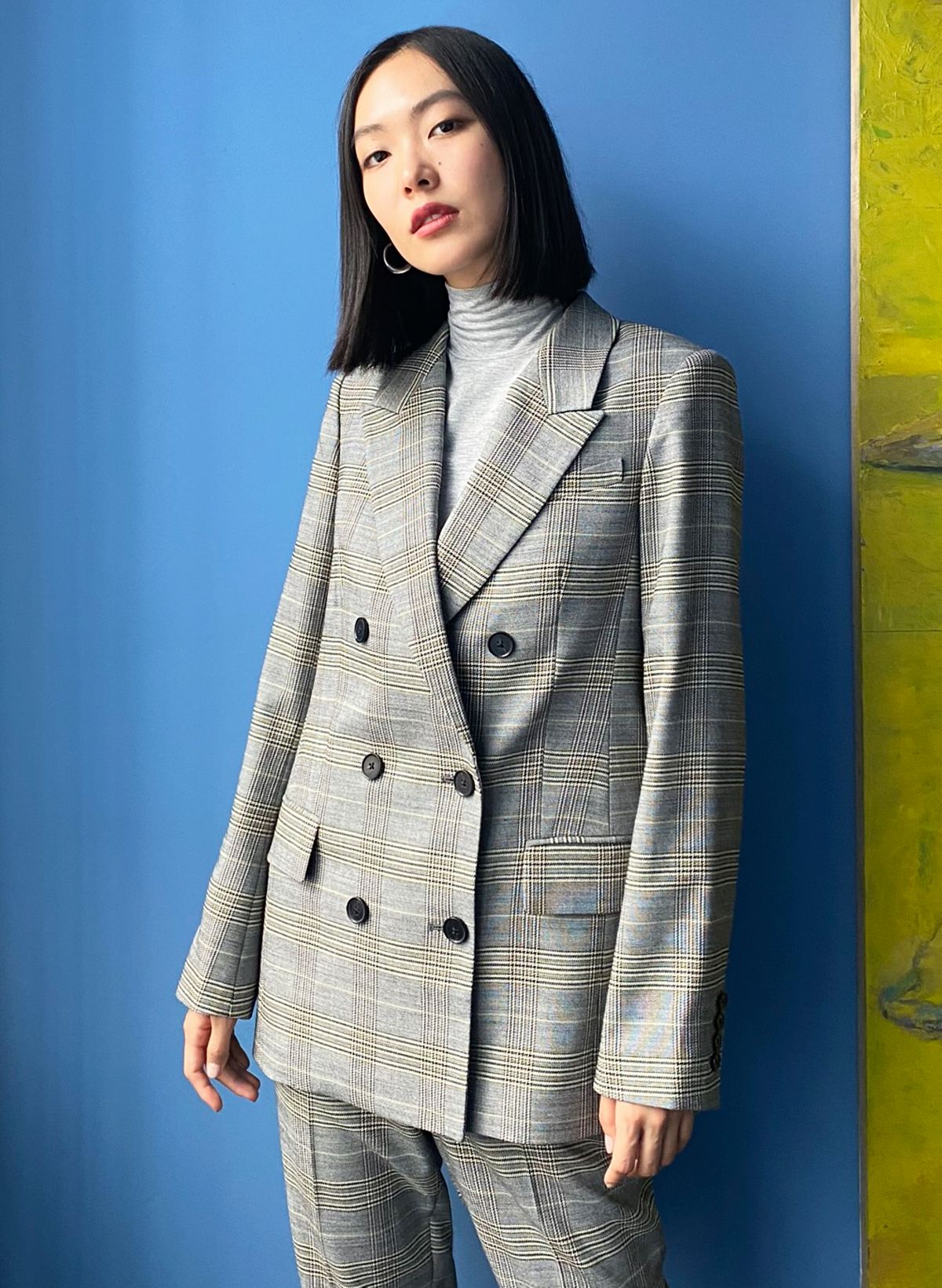 Aritzia 2025 plaid blazer