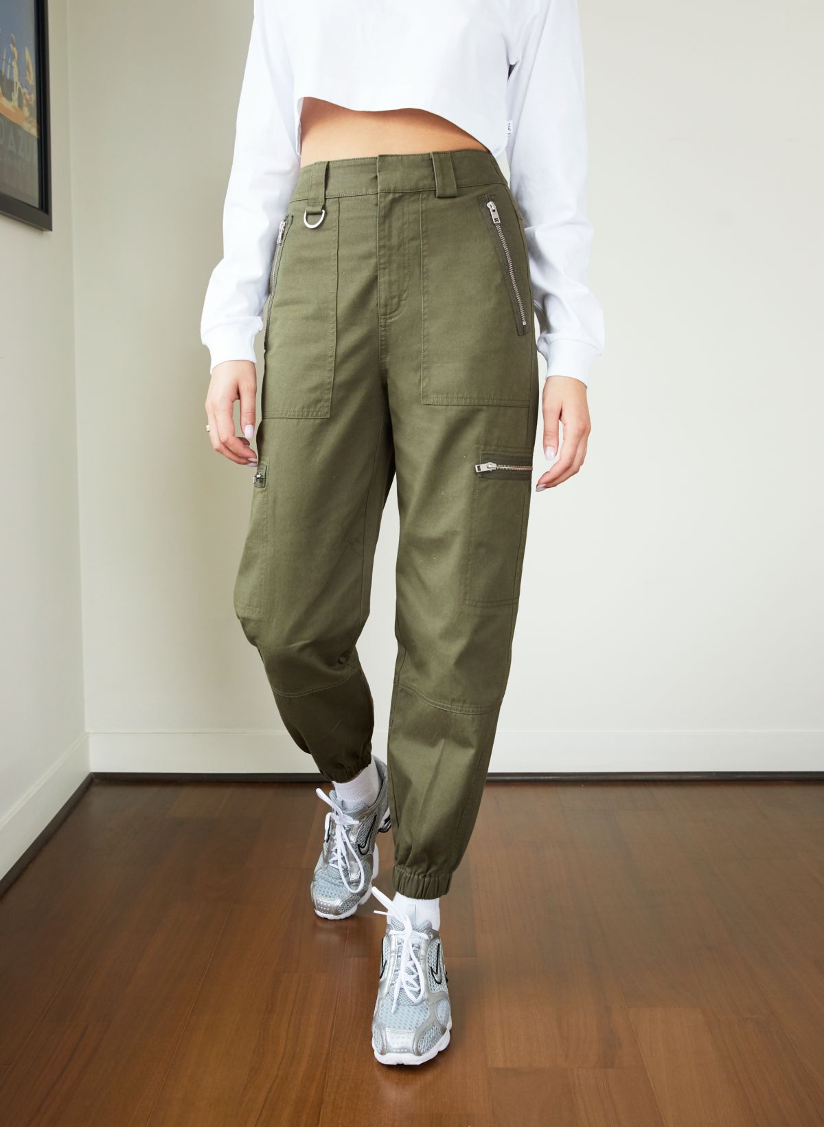 SUPER SOFT FLEECE CARGO POCKET PANT - Lily