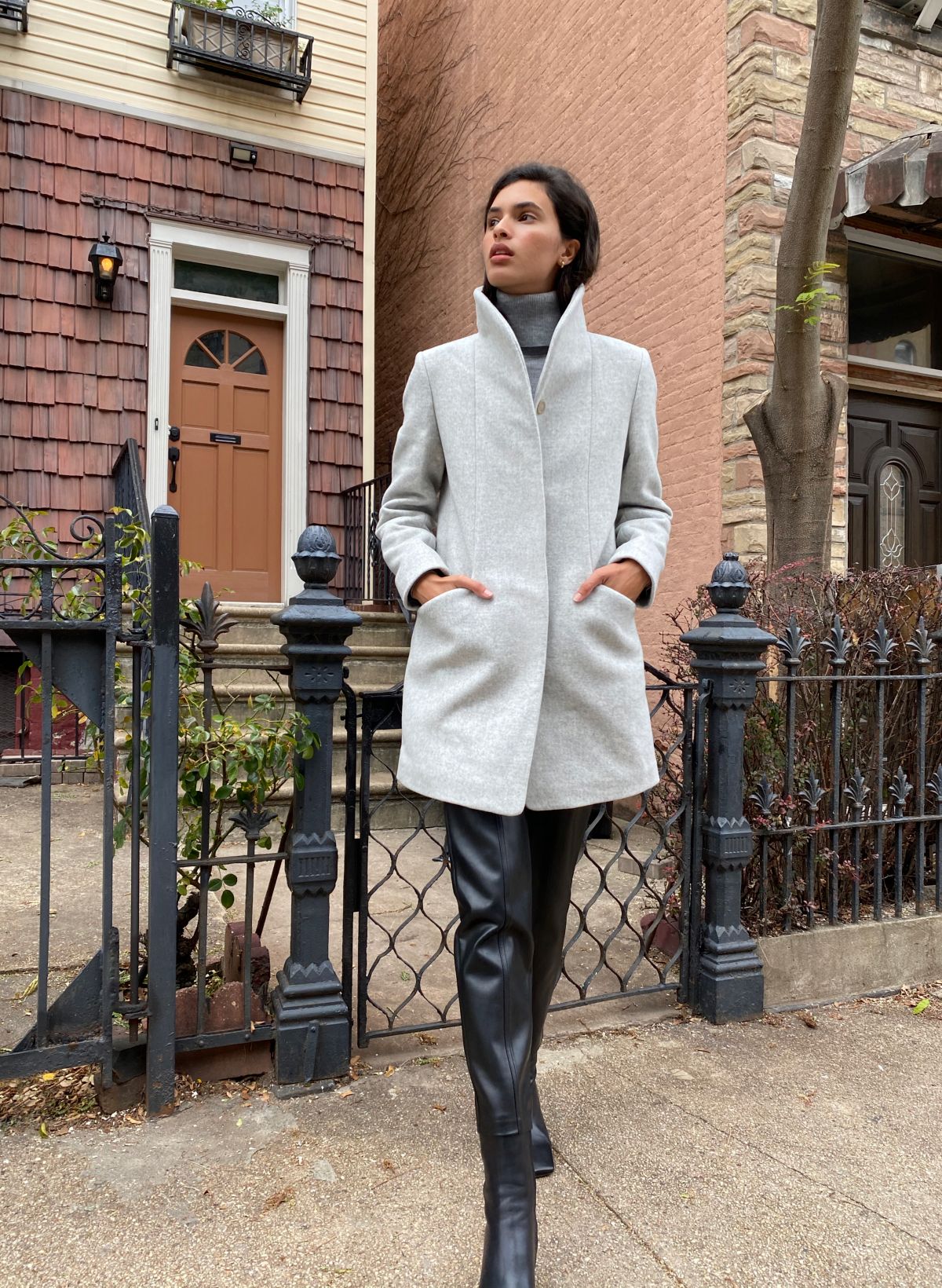 Wool cheap cocoon coat