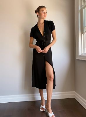 aritzia button front dress