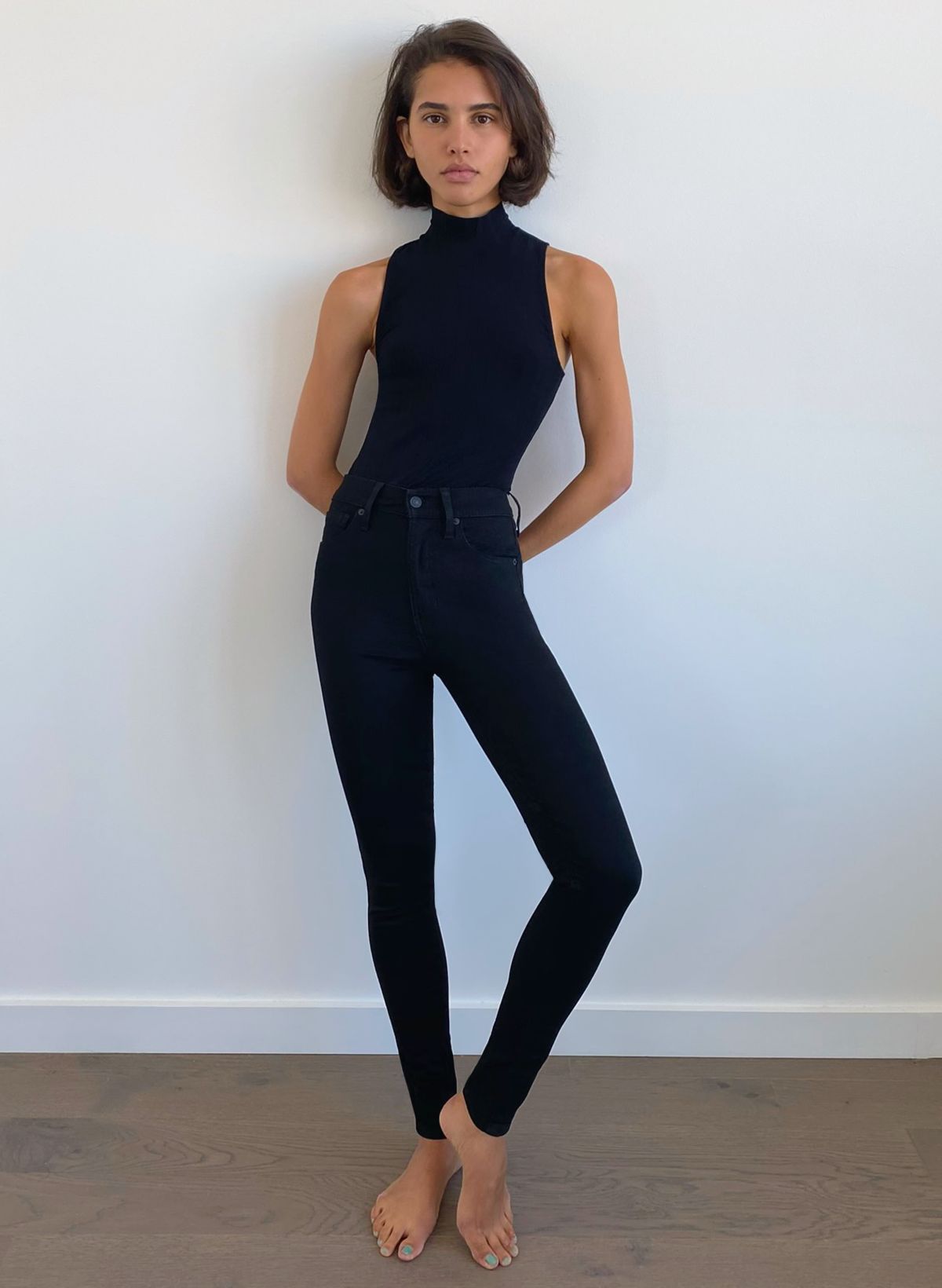 Mile high super skinny hot sale black