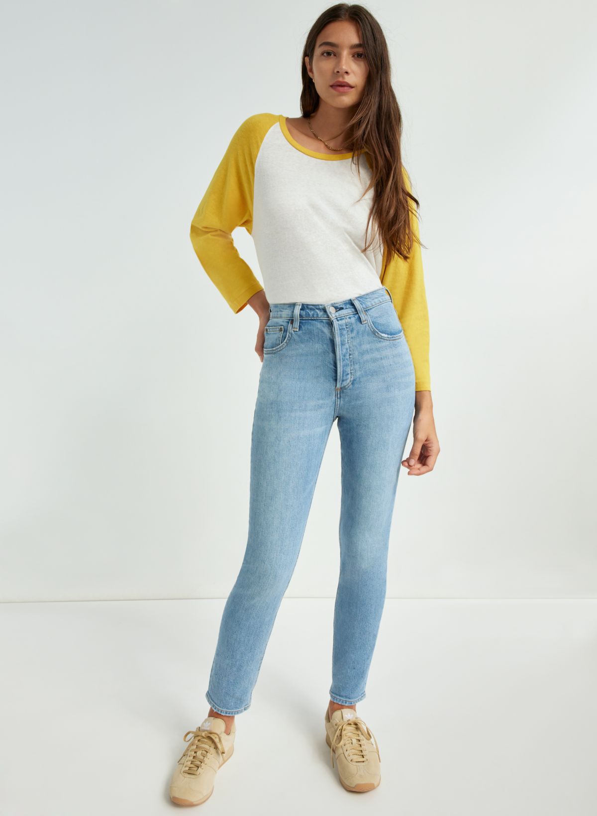 Denim Forum THE YOKO HIGH RISE SLIM | Aritzia US