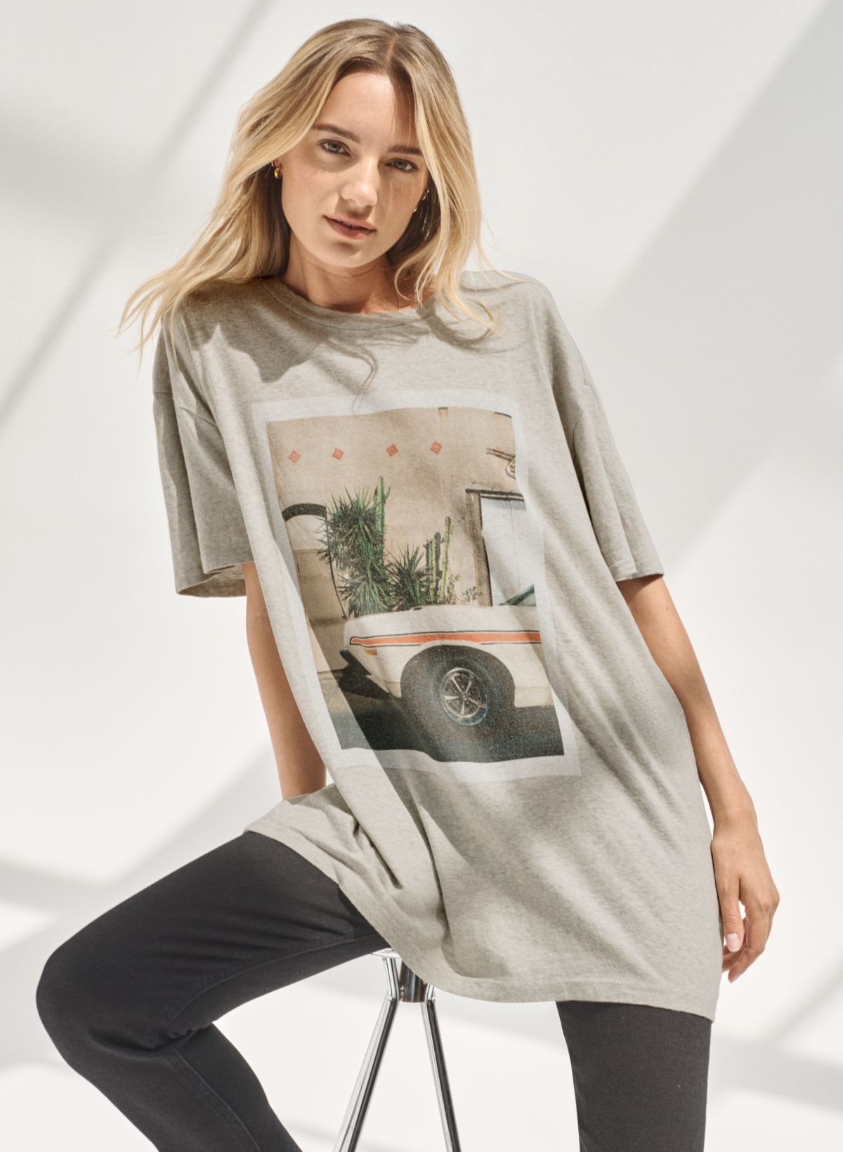 Los Angeles print T-shirt - pull&bear