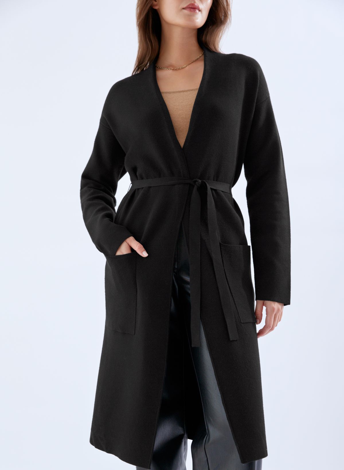 Belted Robe Cardigan in Cardigans