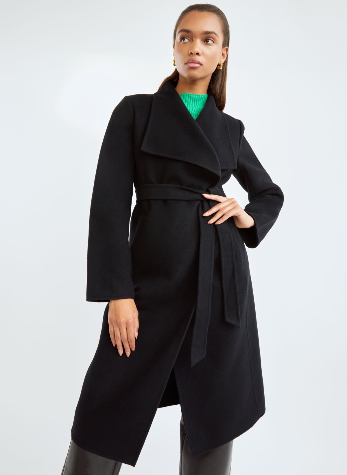 Black Wrap Coat