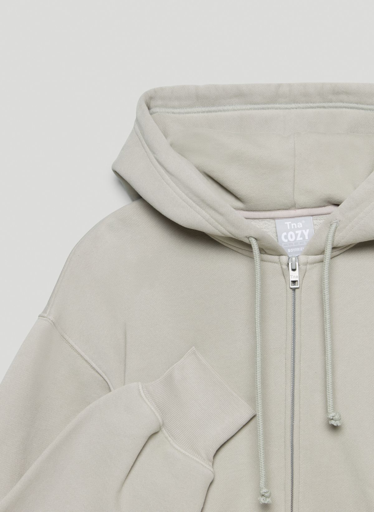 LIGHT GREY ZIP OFF PANEL ZIP JACKET | ccq.com.sv