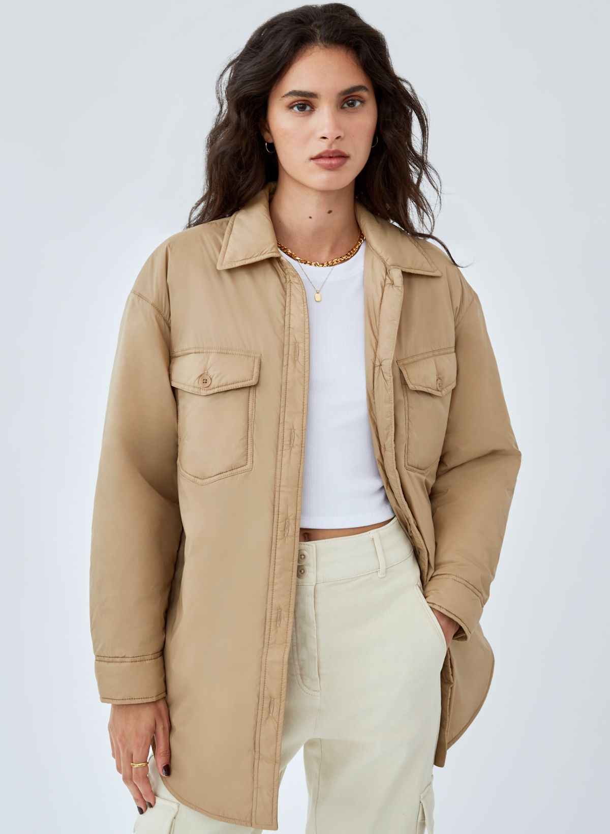 Aritzia Ganna Jacket in Deep Taupe