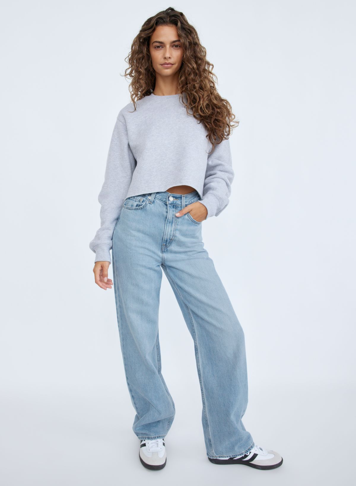 High-Waisted OG Loose Cotton-Hemp Blend Jeans for Women