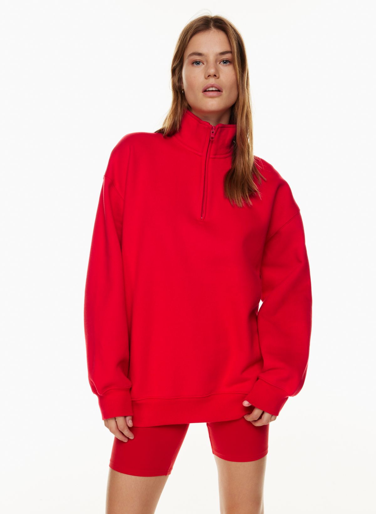 Tna NEW COZY FLEECE MEGA ¼ ZIP SWEATSHIRT | Aritzia CA