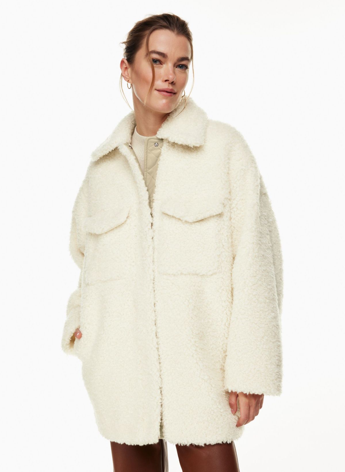 Aritzia sherpa jacket sale