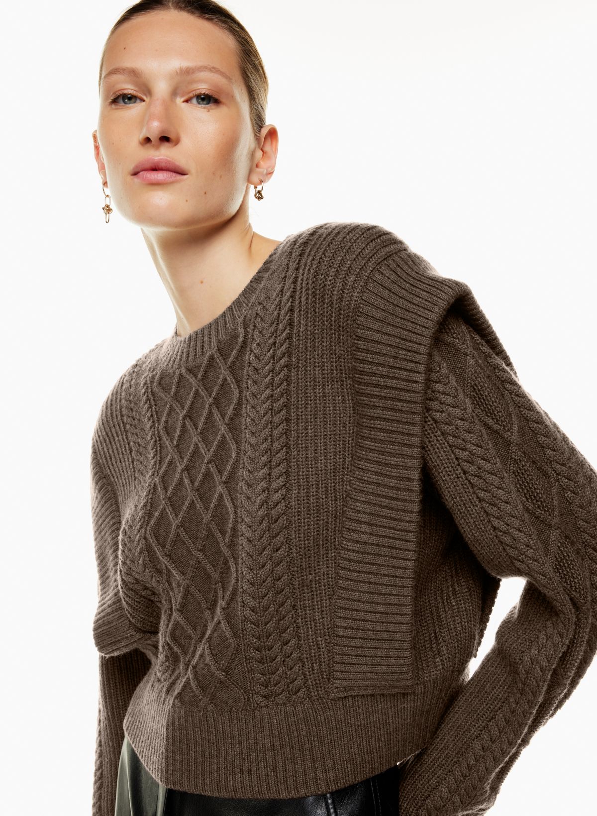 Chubby knit sweater in wool and cashmere - Sacha