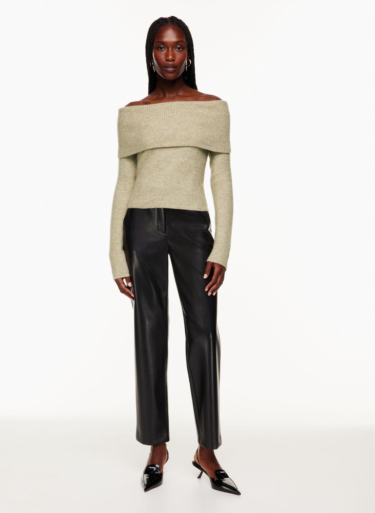 Babaton BUSTLE SWEATER Aritzia CA