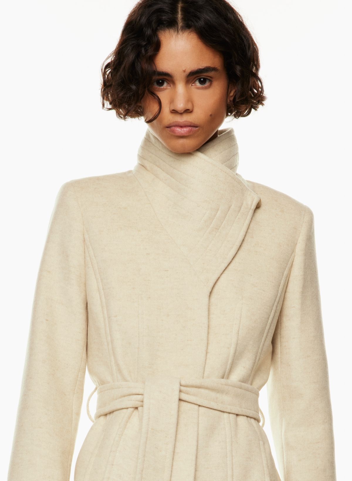 Gap Recycled Wool Short Wrap Coat