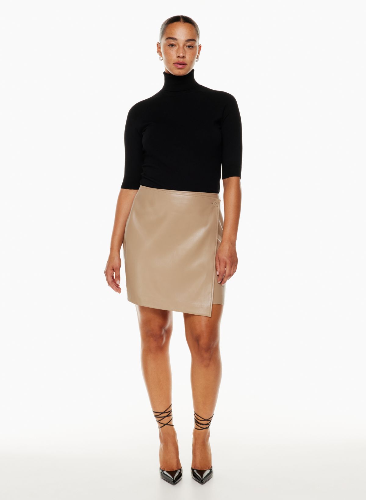 Aritzia white wrap outlet skirt