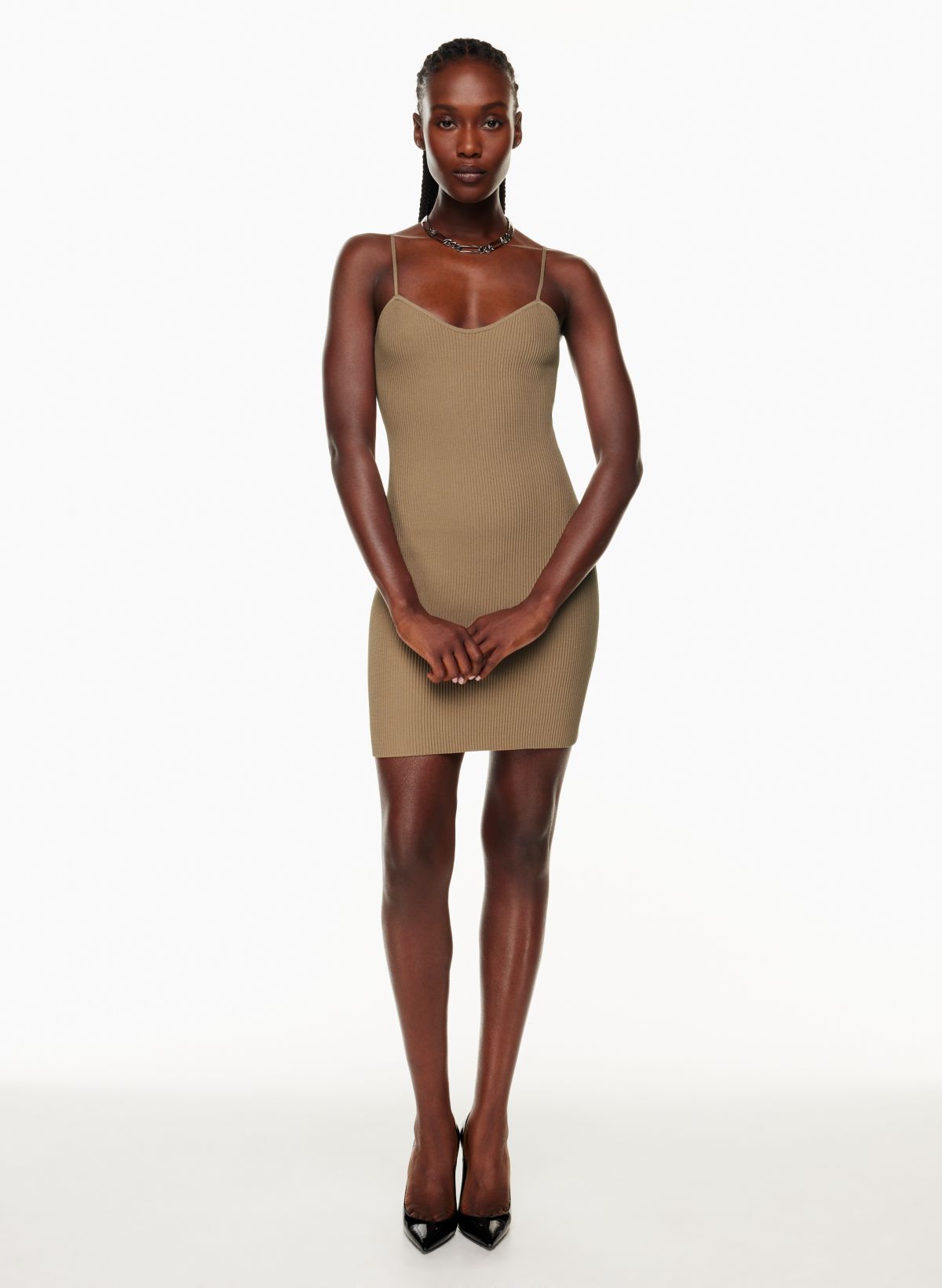 Babaton SCULPT KNIT SWEETHEART DRESS