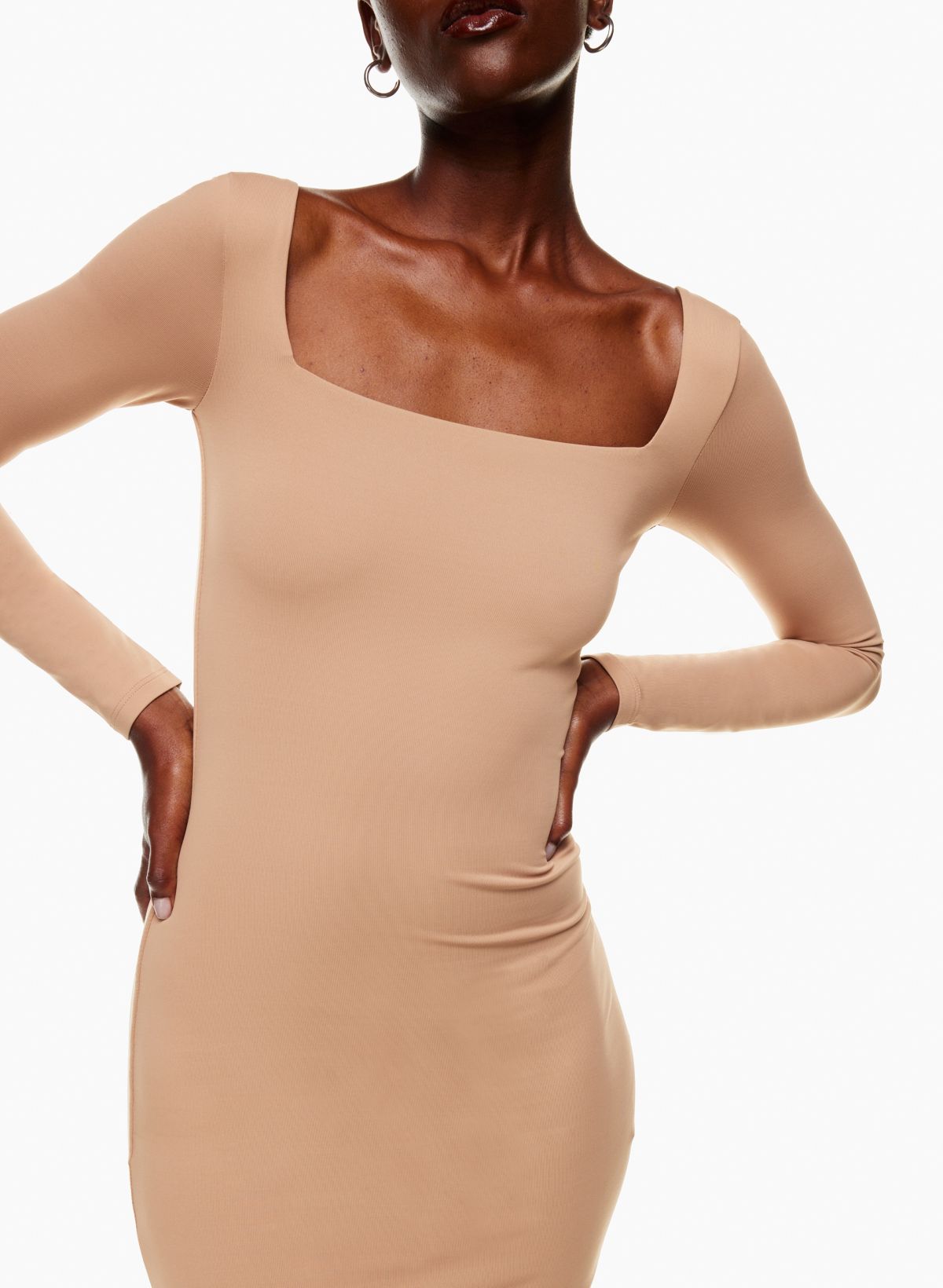 Babaton Contour Squareneck Midi Dress