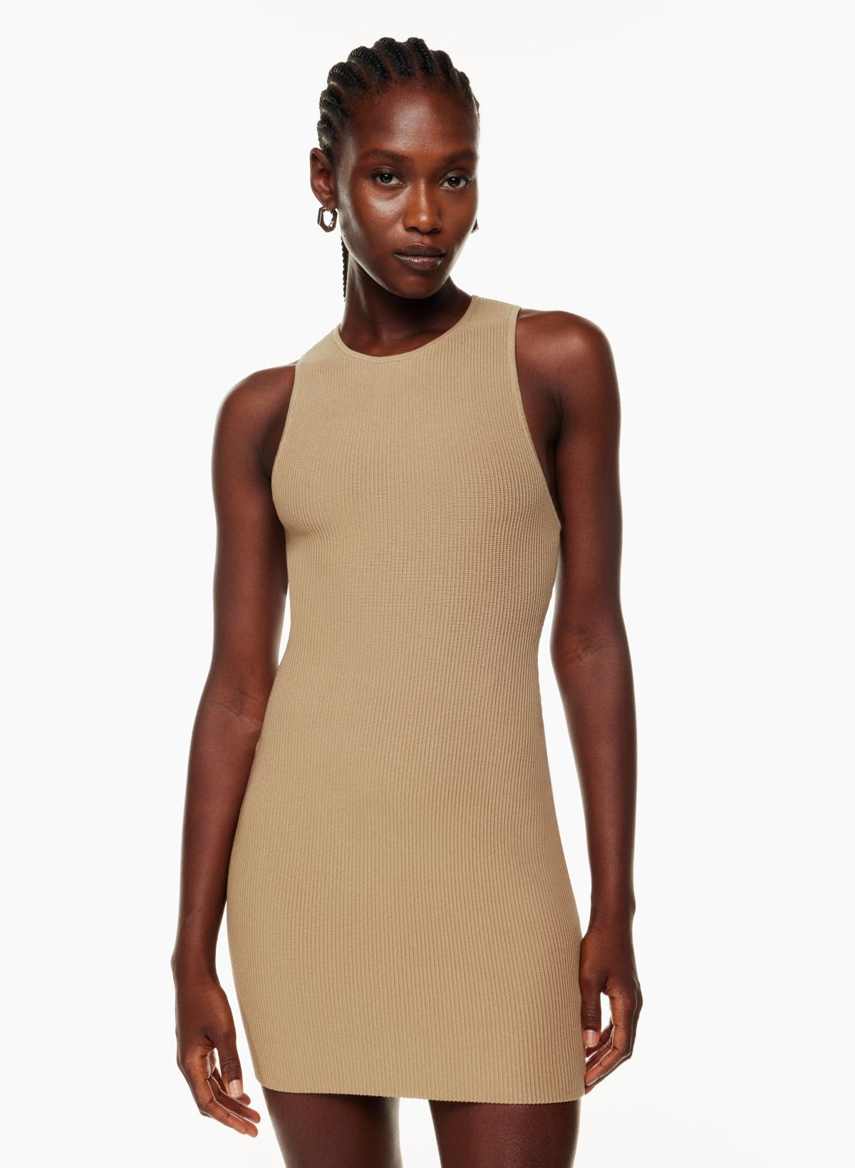 Babaton SCULPT KNIT RACER MINI DRESS