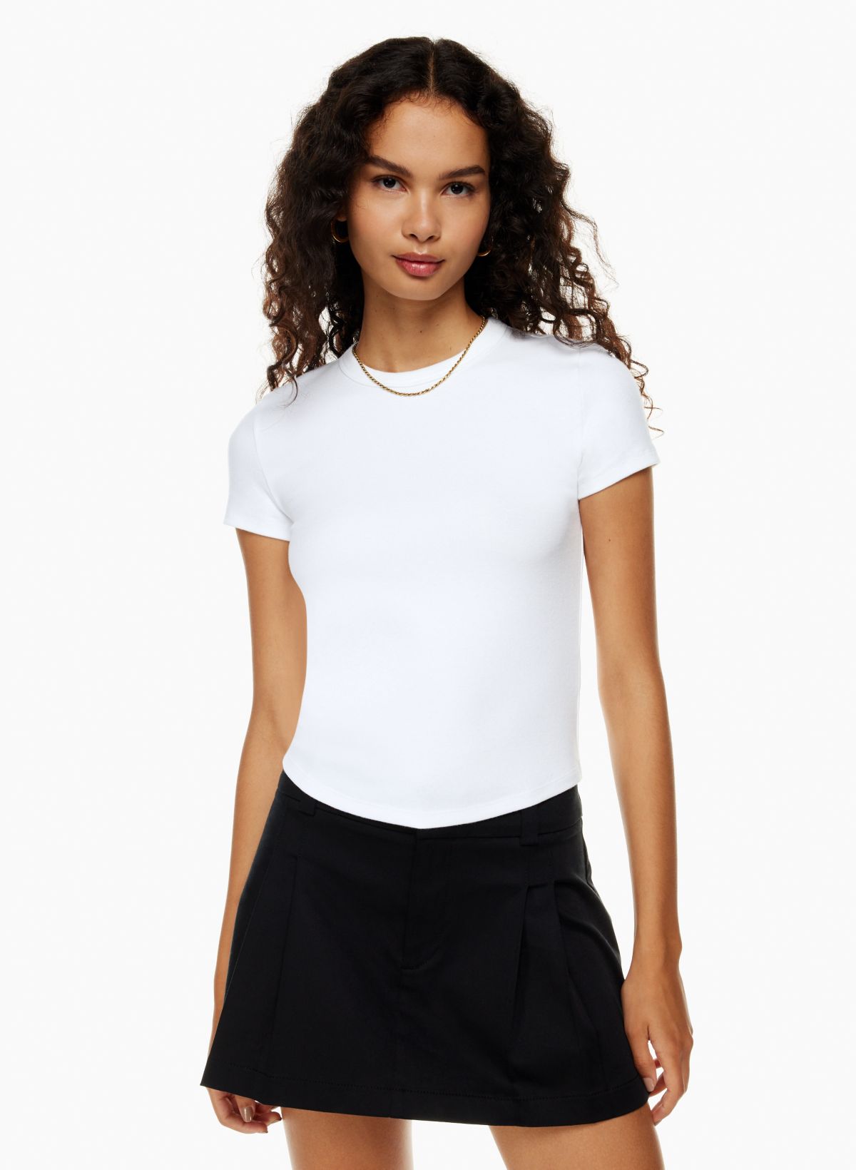 Sunday Best Women's Little Ribbed Cropped T-Shirt