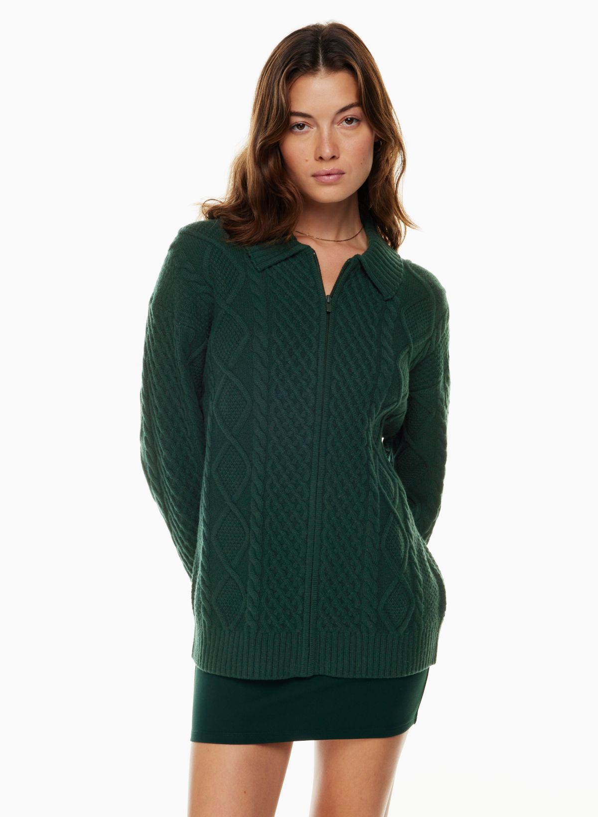 Sunday Best TINSEL ZIP-UP SWEATER | Aritzia US