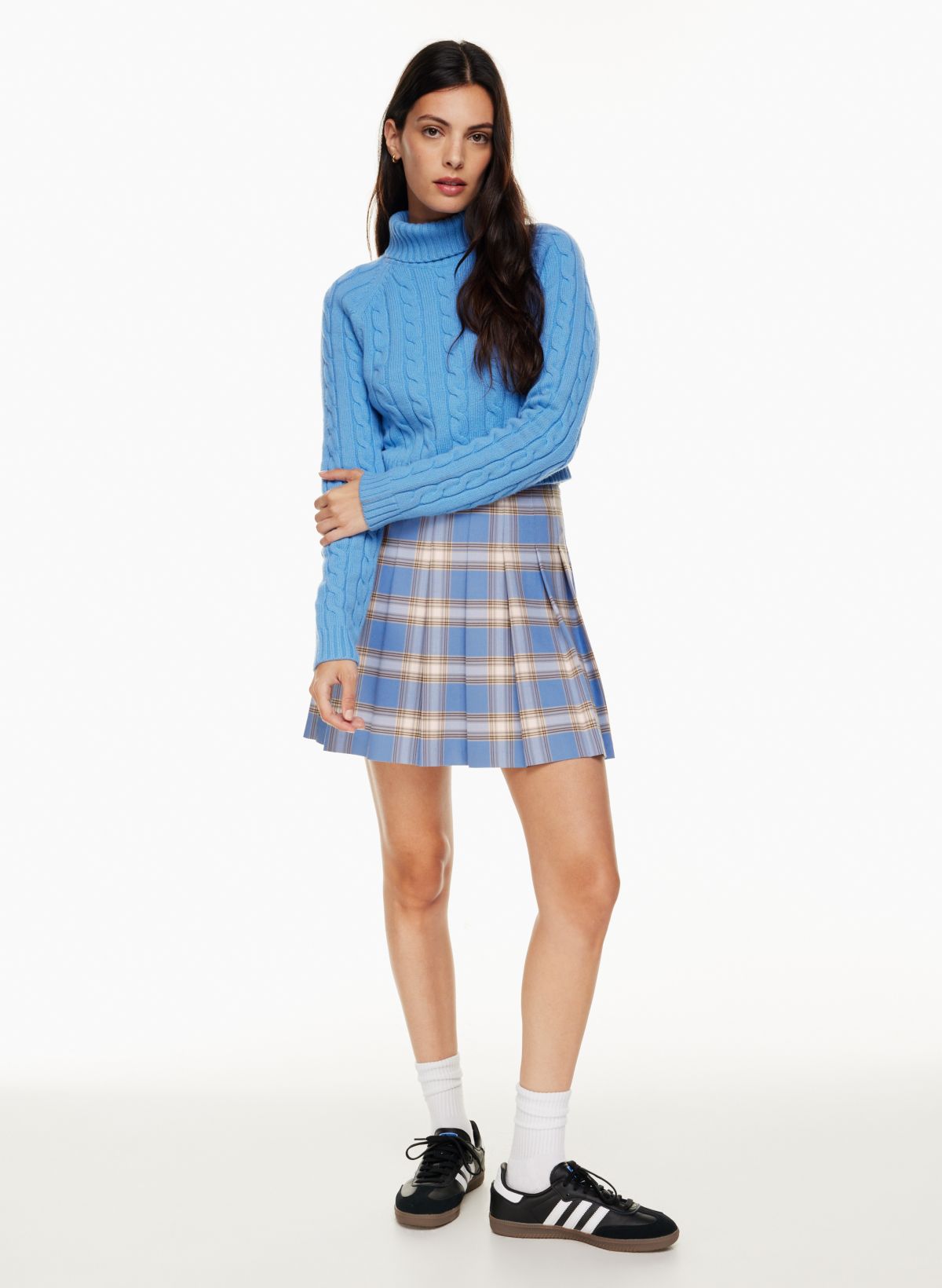 Gingham Leather Skirt - Women - Ready-to-Wear