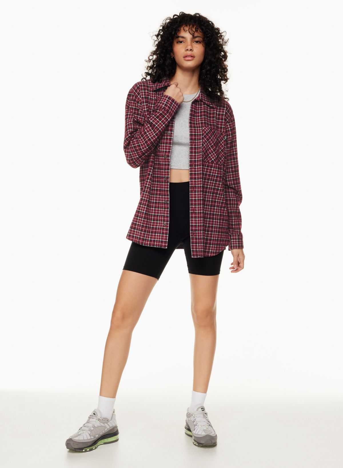 Tna PLAID OVERSIZED SHIRT | Aritzia CA