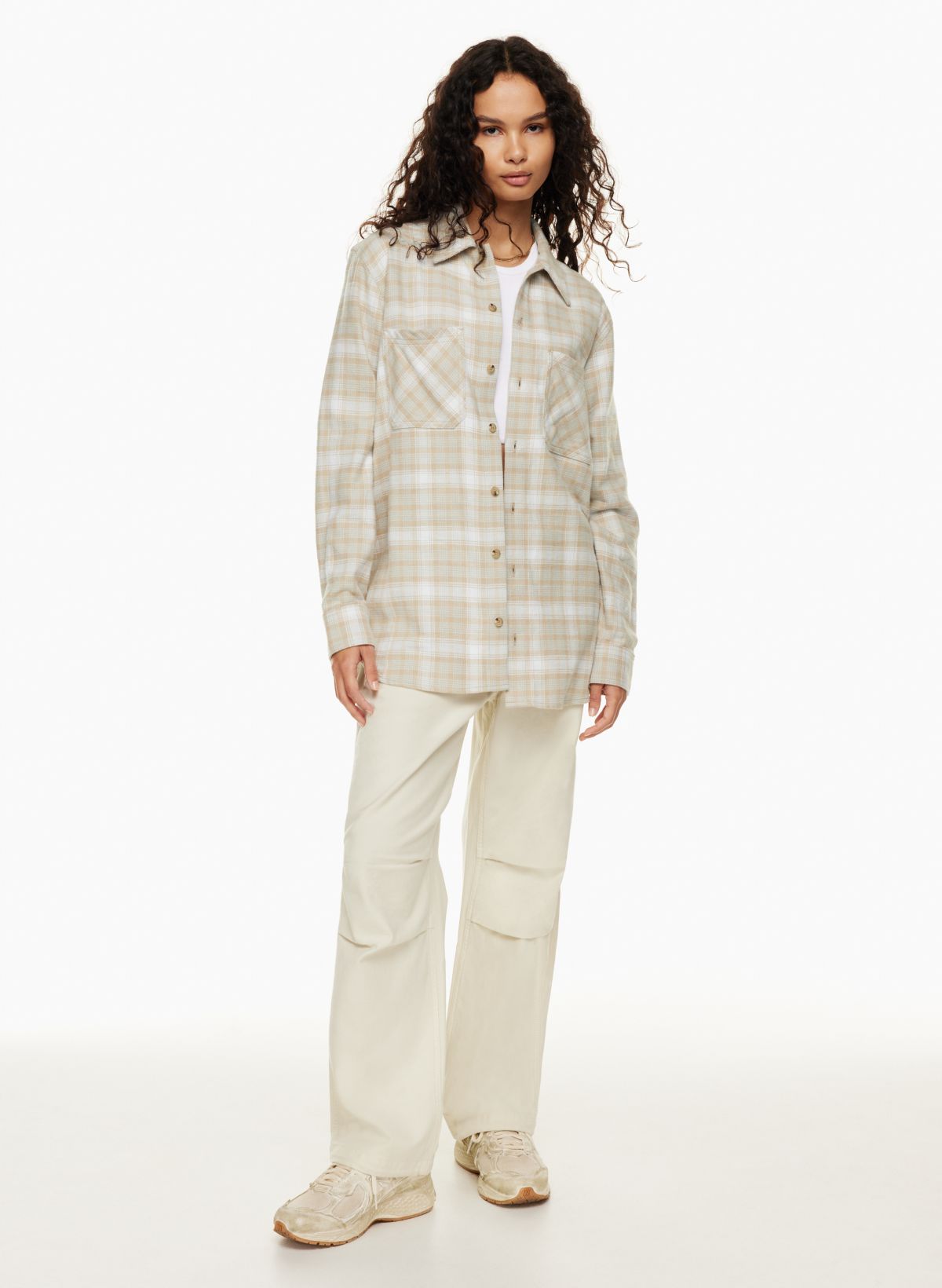 Tna PLAID OVERSIZED SHIRT | Aritzia CA