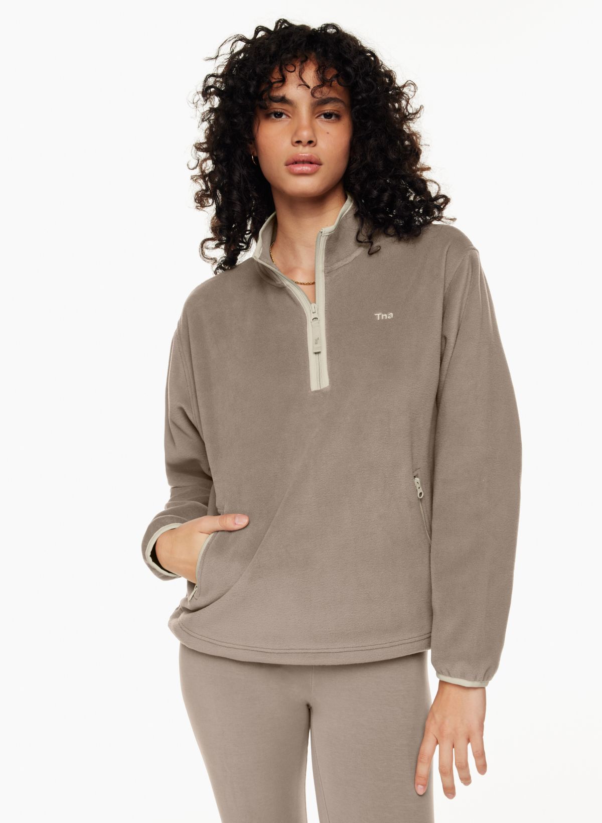 Tna SNO POLAR ¼ ZIP HIP SWEATER | Aritzia US