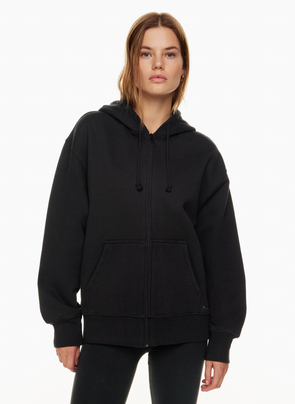 BKE Double Drawcord Hooded Sweatshirt - Women's Sweatshirts in Black