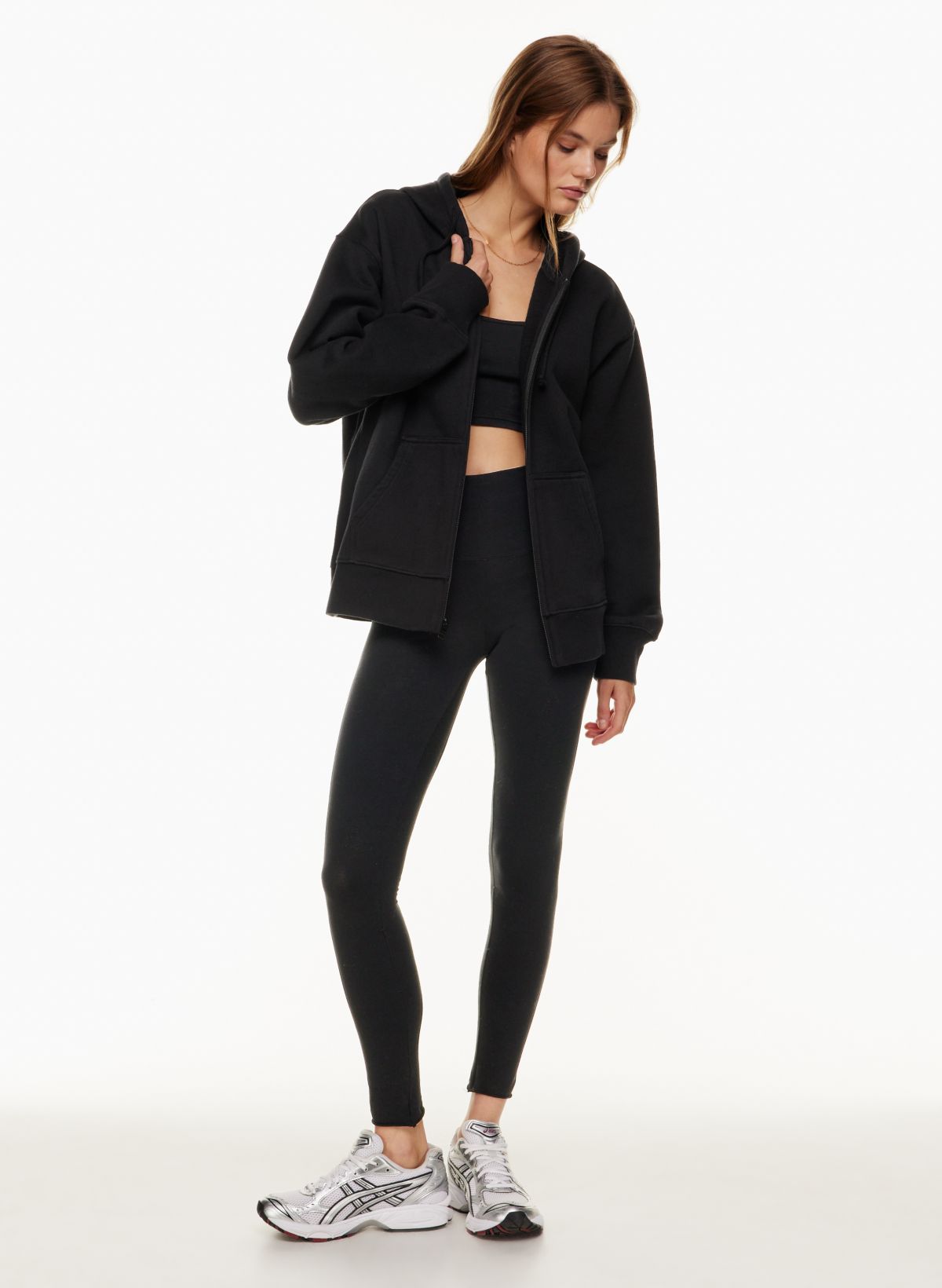 Aritzia boyfriend zip discount hoodie