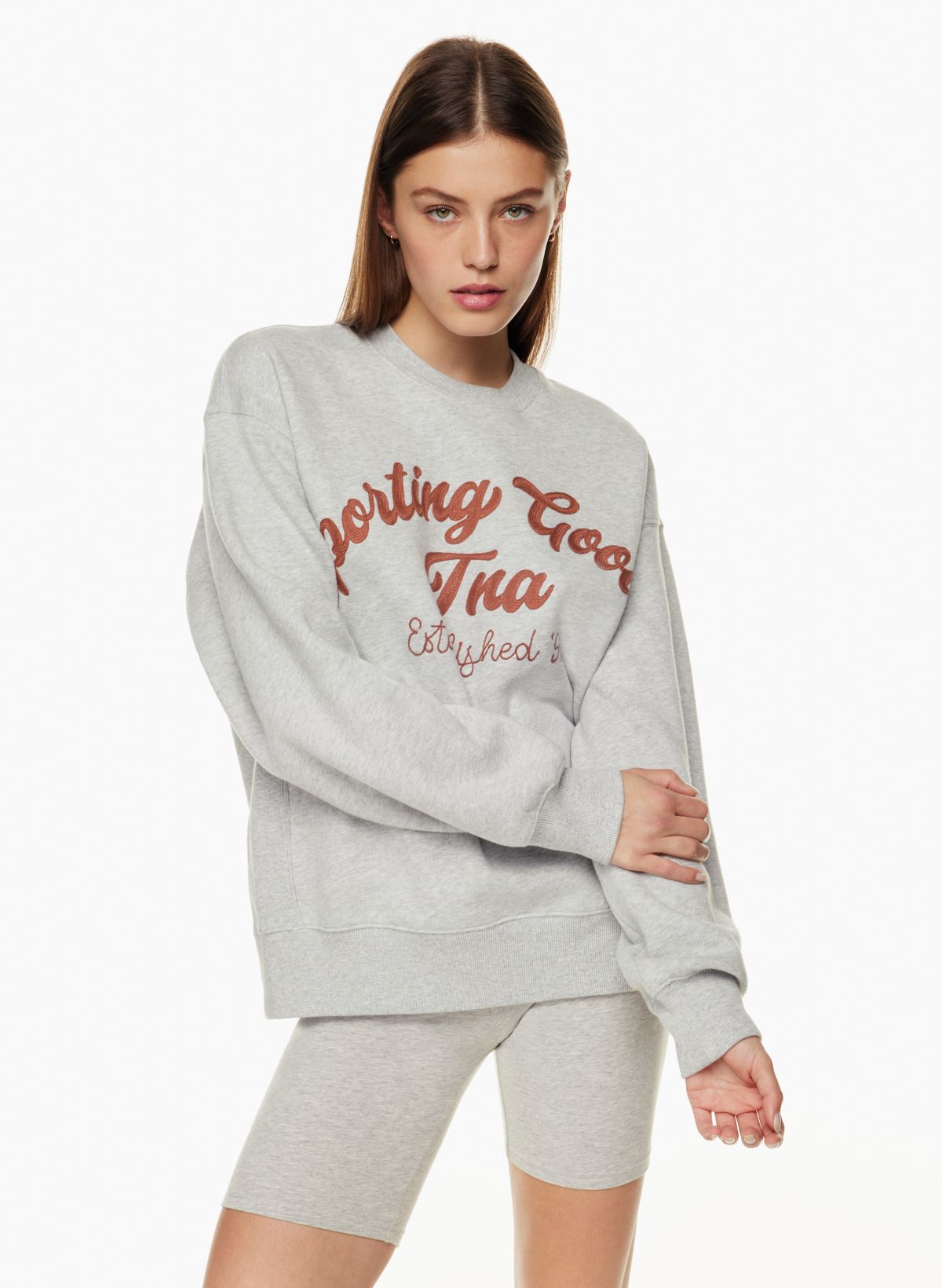 Sweatfleece COZY FLEECE BOYFRIEND CREW SWEATSHIRT Aritzia US