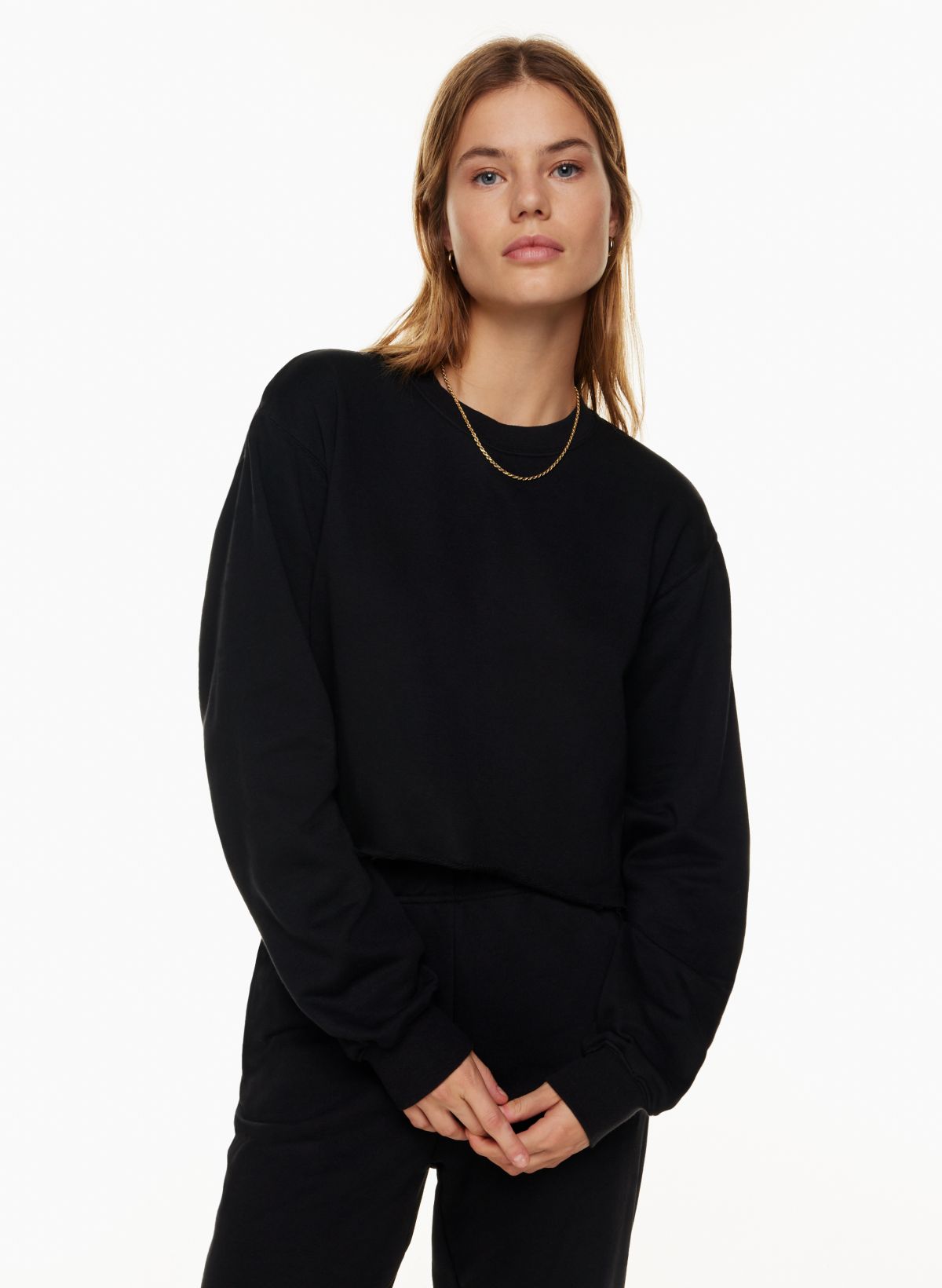 Aritzia hotsell cropped sweatshirt