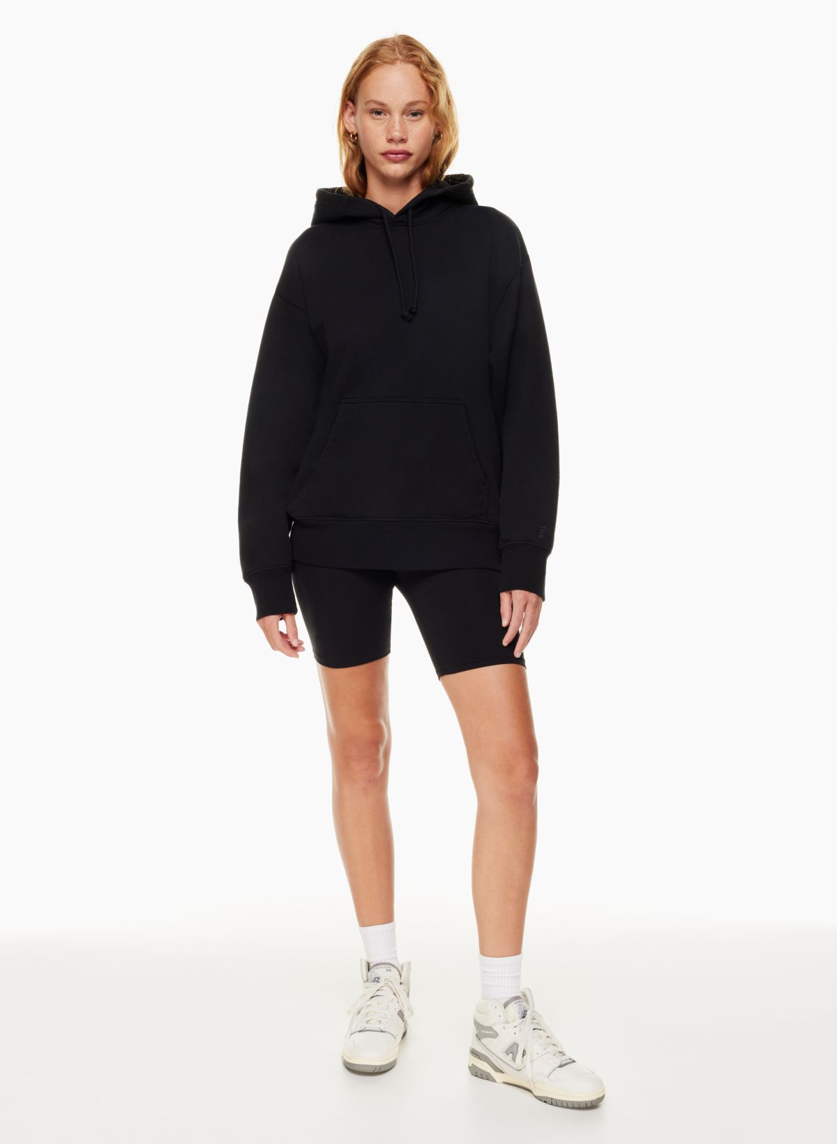 BKE Double Drawcord Hooded Sweatshirt - Women's Sweatshirts in Black