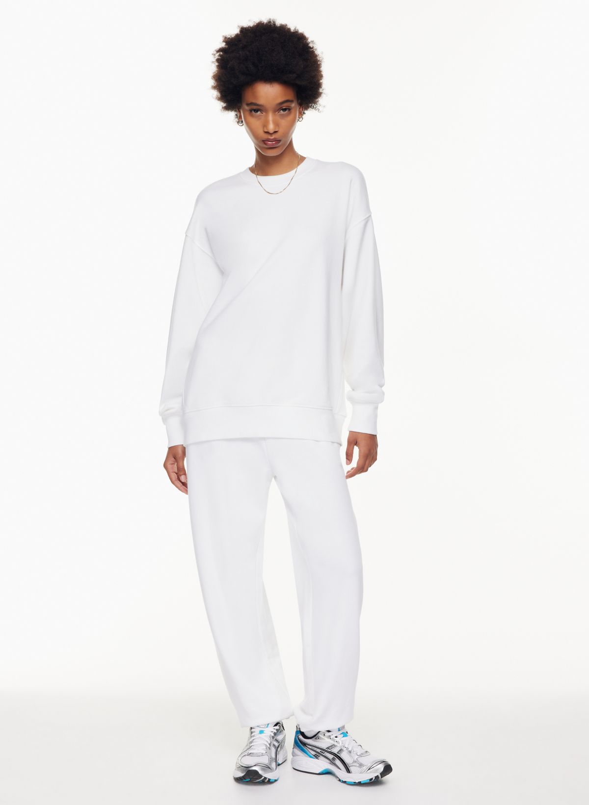 Tna TERRY FLEECE BOYFRIEND CREW SWEATSHIRT | Aritzia US