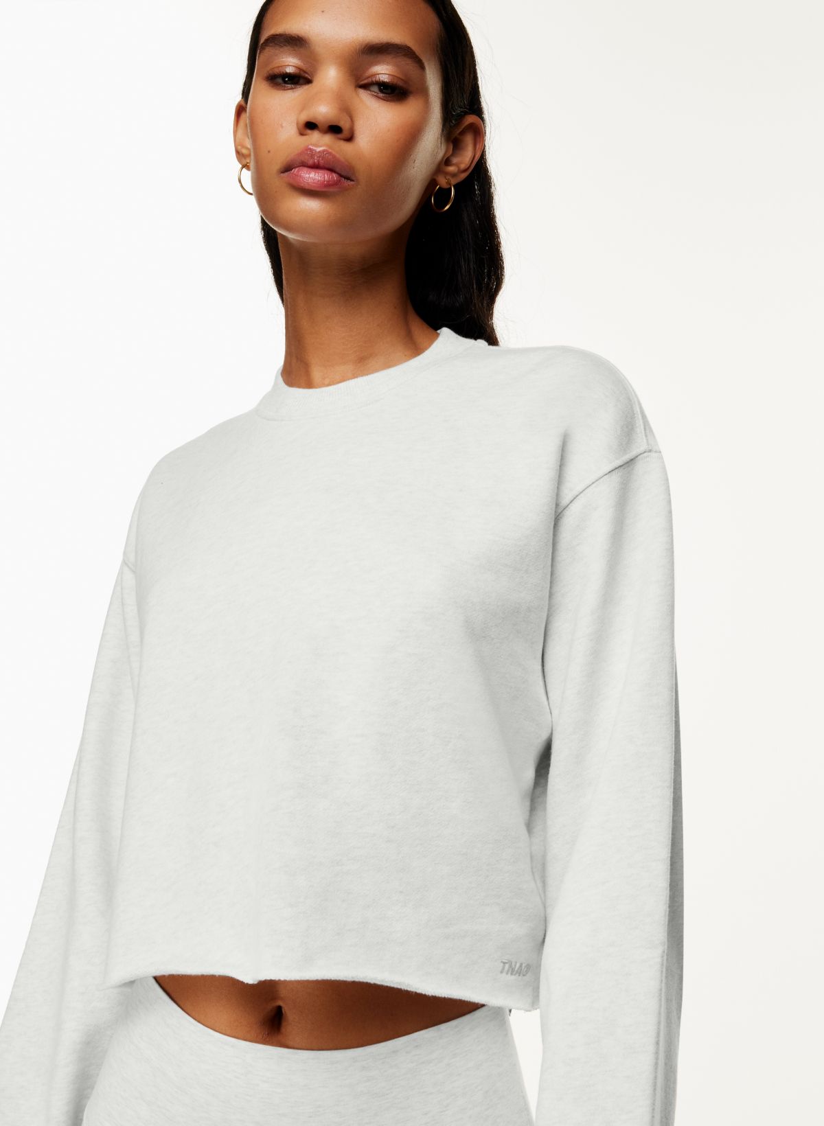 Tna TERRY FLEECE PERFECT CROPPED SWEATSHIRT | Aritzia US