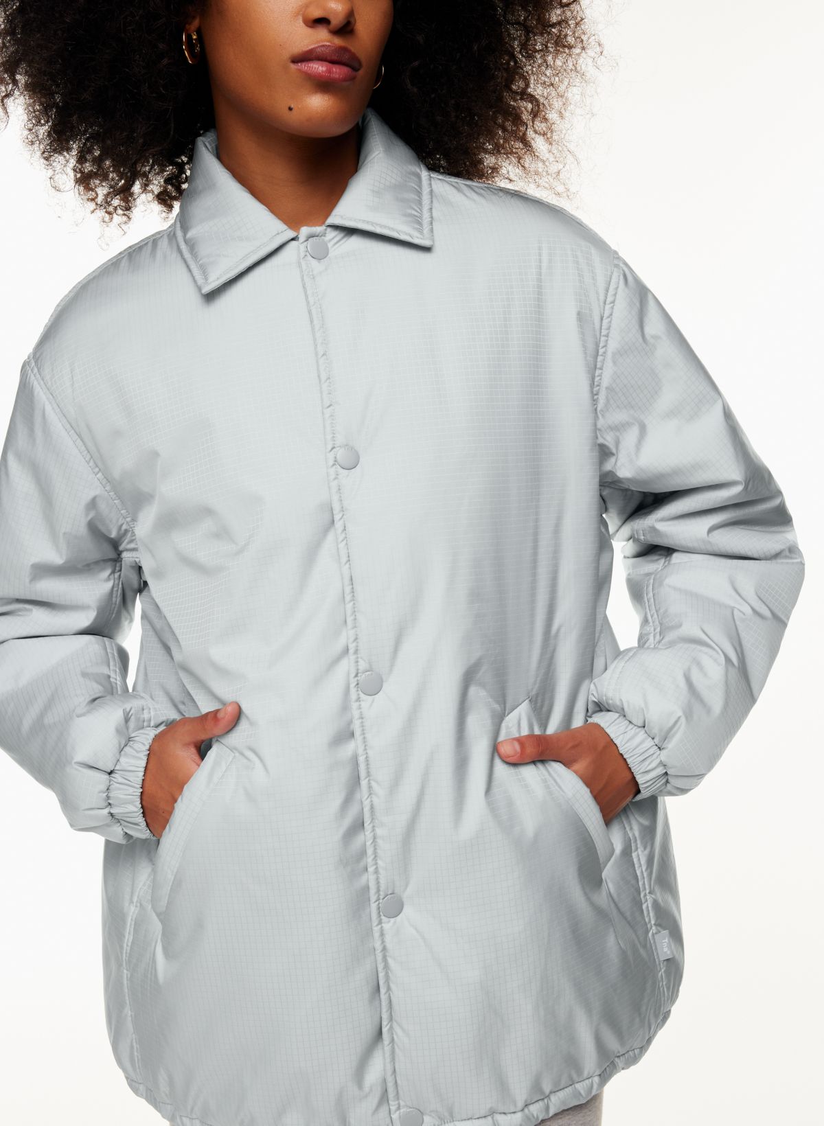 odé Light Grey Coach Jacket – Odé clothing